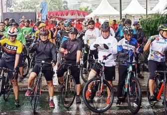 Dandim 0510/Trs Laksanakan Goes Sepeda Bersama Kasdam Jaya/Jayakarta 