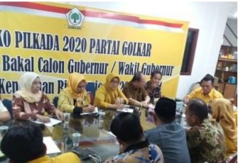 rapat pleno DPD Golkar Kabupaten dan Kota se-Kepri.