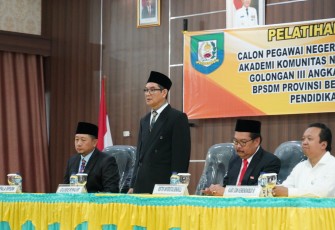 Asisten III Bidang Administrasi Umum Setda Provinsi Bengkulu Gotri Suyanto