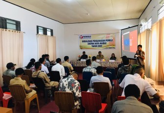 Panwaslu Distrik Kota Waisai Sosialisasi Pengawasan Pemilu