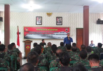 Prajurit Kodim 0736/Batang Terima Penyuluhan Kesehatan Tanpa Obat