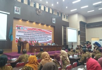 Bupati Blitar Rijanto saat memberikan sambutan 