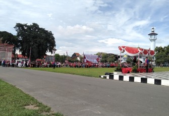 Suasana upacara pembungkaan KOSN 