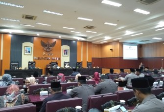 Suasana Rapat Paripurna DPRD Kabupaten Blitar 