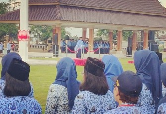Suasana Apel Tujuh Belasan di Pemkab Blitar 