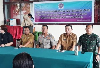 Kapolres Bitung Buka Raker FKUB