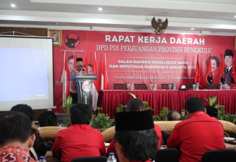 Rapat Kerja Daerah DPD PDI Perjuangan Provinsi Bengkulu
