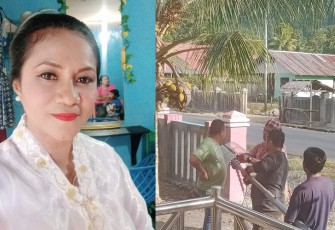 Pejabat desa Hulung kecamatan Taniwel Kabupaten SBB Maluku Aprilna Tamaela
