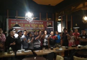 Komunitas advokat Bitung nyatakan dukungan ke Maurits Mantiri sebagai bakal calon walikota Bitung 2020