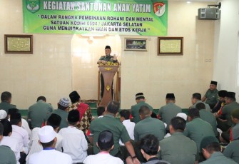 Kodim 0504/JS Gelar Tausiyah Pembinaan Rohani dan Mental Satuan