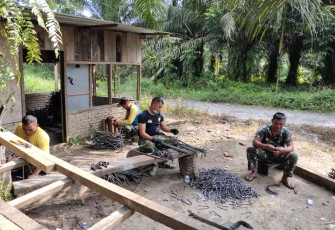 Satgas Pra TMMD ke-107 Kodim 0207/Simalungun Disambut Antusias Warga