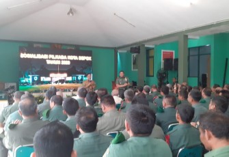 Ketua KPU Depok Sosialisasi Pilwakot 2020 di Kodim 0508/Depok 