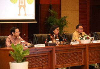 Mendagri saat konferensi pers di Gedung Kementerian Keuangan Republik Indonesia