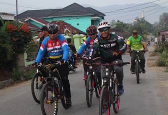 Semangat Gowes Digelorakan Dandim 0209/LB