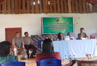 Dinas Koperasi dan UKM Kabupaten SBB lakukan sosialisasi pembentukan Koperasi di Desa Tonu Jaya Pulau Kelang kecamatan Huamual Belakang Kabupaten SBB