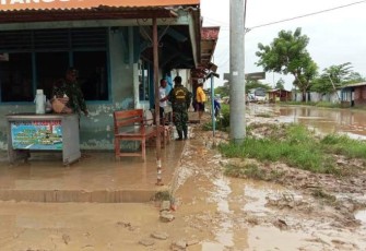 Sungai Babakan Ketanggungan Brebes Meluap Lagi