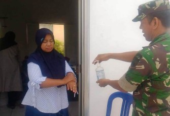 Antisipasi Penularan Virus Corona Juga Dilatihkan di Non Fisik TMMD Pekalongan