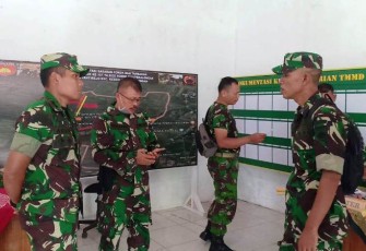 Dansatgas TMMD Reguler Pekalongan Cek Kesiapan Administrasi Posko TMMD