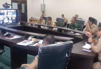 rapat koordinasi Gugus Tugas Pencegahan Covid-19 tingkat Kabupaten Tegal 