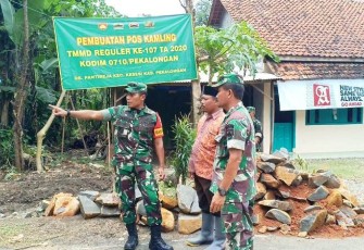 Pos Kamling TMMD Reguler Pekalongan Mulai Penggalian Pondasi