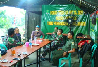 Tokoh Masyarakat Kalibaru Sambangi Posko TMMD 107 Kodim 0508/Depok