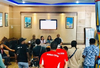 Press Conference di Kantor Bupati Raja Ampat