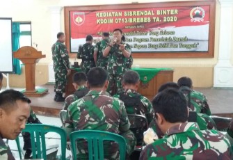Kodim 0713 Brebes Laksanakan Sisrendal Binter Satkowil