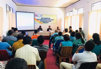 Panwaslu Distrik Kota Waisai Gelar Rapat Koordinasi