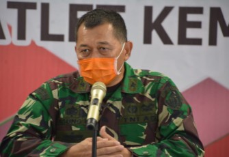 Brigjen TNI Dr. Agung H selaku Dansatgas Kesehatan Rumah Sakit Darurat di Wisma Atlet