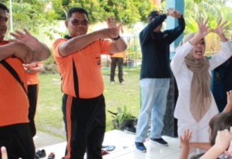 Polres Batanghari Sosialisasi dan Baksos Pencegahan Virus Corona