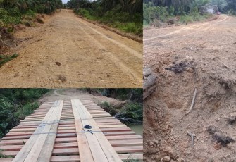 Jalan Desa Sepanjang 4 Km yang diperbaiki