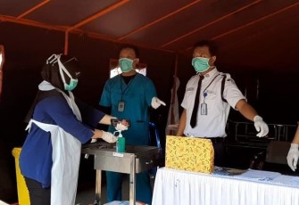 Pengecekan Covid-19 Dilakukan Pada Pasien dan Pengunjung RSHD Kota Bengkulu 