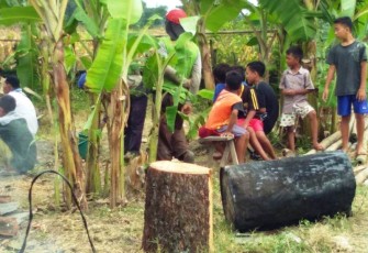 Jumlah Anak Kwigaran Juga Meningkat di Lokasi Pengaspalan Jalan TMMD Pekalongan