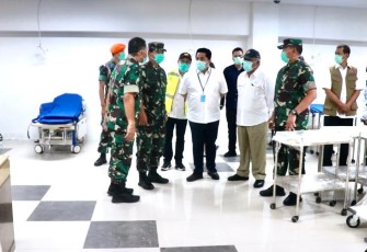 Panglima TNI Tinjau RS Darurat Wisma Atlet Kemayoran