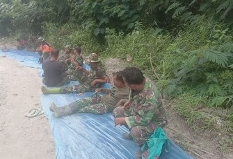 Keakraban Para Satgas Pra TMMD Simalungun