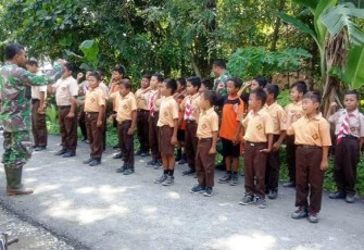 Hadirnya TNI Pekalongan Telah Membentuk Karakter Anak Desa Pantirejo