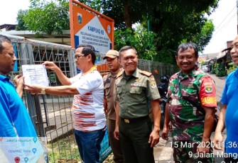 Ini Imbauan Danramil 03/GP Saat Hadiri Sosialisasi Pencegahan Virus Corona