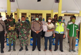 Ansor-Fatayat Dukuhwaru dan TNI-Polri Bergerak Sterilkan Tempat Ibadah dan Fasilitas Umum