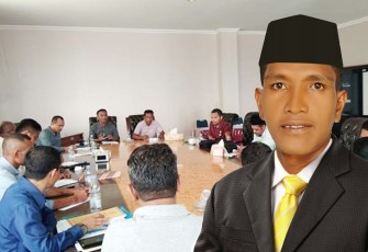 Wakil Ketua Komisi III DPRD SBB Maluku Asmat Tamalene saat gelar RDP bersama perwakilan PT Mutu Utama Konstruksi