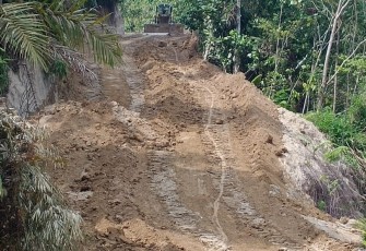 Pembukaan Jalan di Nagori Durian Banggal Diselesaikan Satgas TMMD