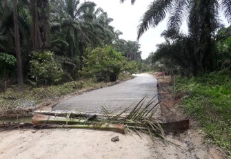 Pengecoran Jalan Sepanjang 1500 Meter di Nagori Puli Buah Rampung