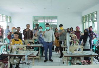 Produksi Masker di Bengkulu Terus Dilakukan