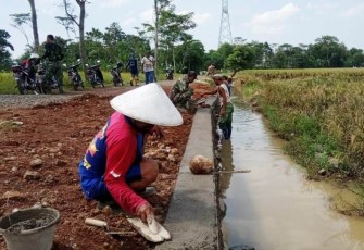 Fungsi Turap Kental Terlihat di Lokasi TMMD Reguler Pekalongan