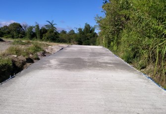 Jalan hasil TMMD Kodim Simalungun