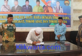Polres Batu Bara Tanda Tangani Nota Kesepakatan Lintas Sektoral