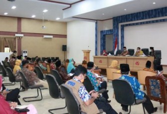 Sekretaris Daerah Kota Bengkulu Marjon Memimpin Rapat Bersama Seluruh OPD Kota Bengkulu 