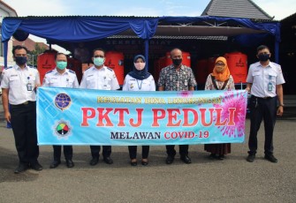 PKTJ Serahkan 20 Unit Tempat Cuci Tangan Portable