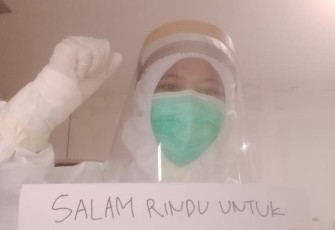Rabiatun Adawiyah Putri kelahiran Rantau Gedang Singkil Kabupaten Aceh Singkil tampil viral sebagai relawan penanganan Covid-19 di Wisma Atlet di Jakarta.