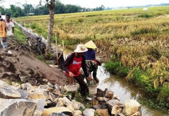 Talud Dukuh Jlubang Pantirejo Nyaris Selesai