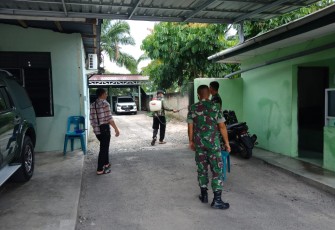  Asrama Kodim Disemprot Disinfektan Oleh Kelurahan Padang Matinggi